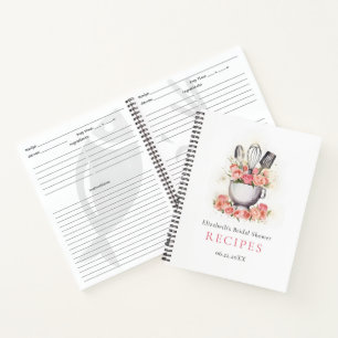 Carnet Bol de cuisson Fouettez Roses Recette de mariage