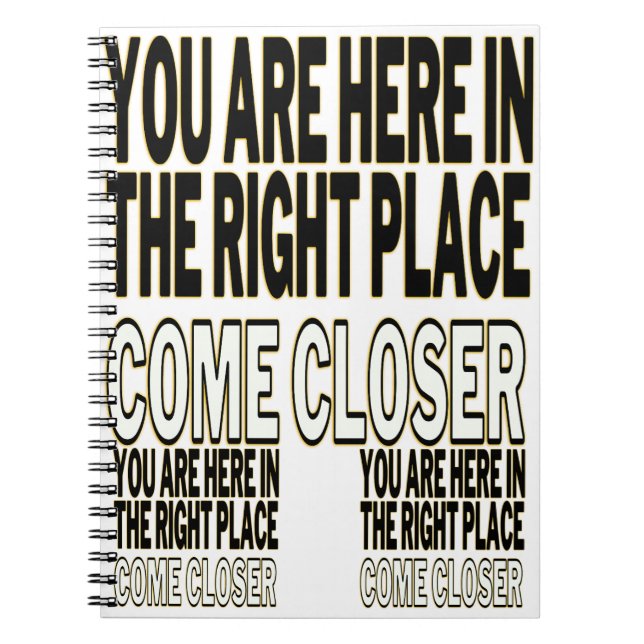 Carnet Bold Motivational Text (Devant)