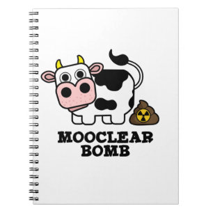 Carnet Bomb Mooclear drôle de vache jeu de mots
