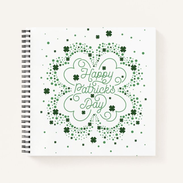 Carnet Bon ordinateur portable St. Patrick's Day Sq (Devant)