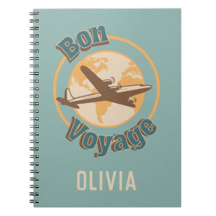 Carnet Bon voyage Voyage Voyageons dans le monde design