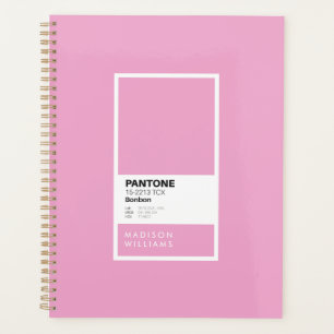 Carnet Bonbon rose personnalisé Nom personnalisé