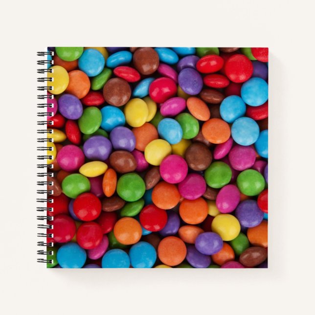 Carnet Bonbons boutons colorés (Devant)