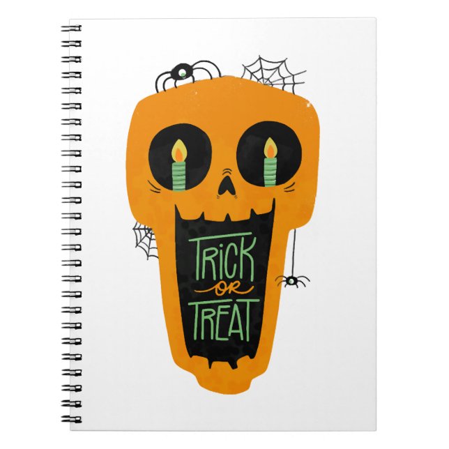 Carnet Bonbons Trick ou Traiter Drôle Citrouille Hallowee (Devant)