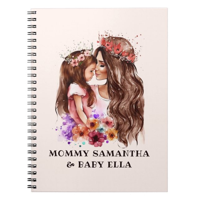 Carnet Bond adorable maman et fille (6) (Devant)
