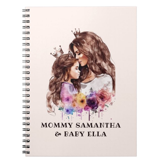 Carnet Bond adorable maman et fille (8) (Devant)