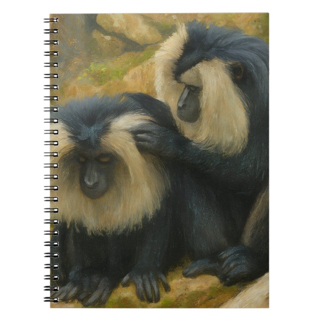 Carnet Bond Macaque - Rituel Grooming (Devant)