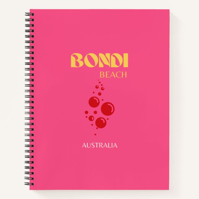 Carnet Bondi Beach, Rose (Devant)