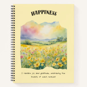 Carnet Bonheur Affirmation positive