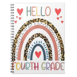 Carnet Bonjour 4e grade Leopard arc-en-ciel 4e grade Reto