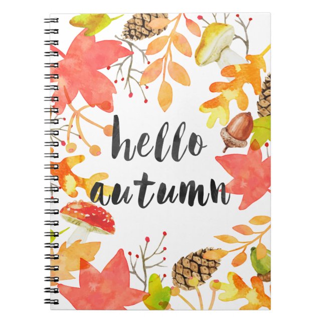 Carnet Bonjour automne (Devant)