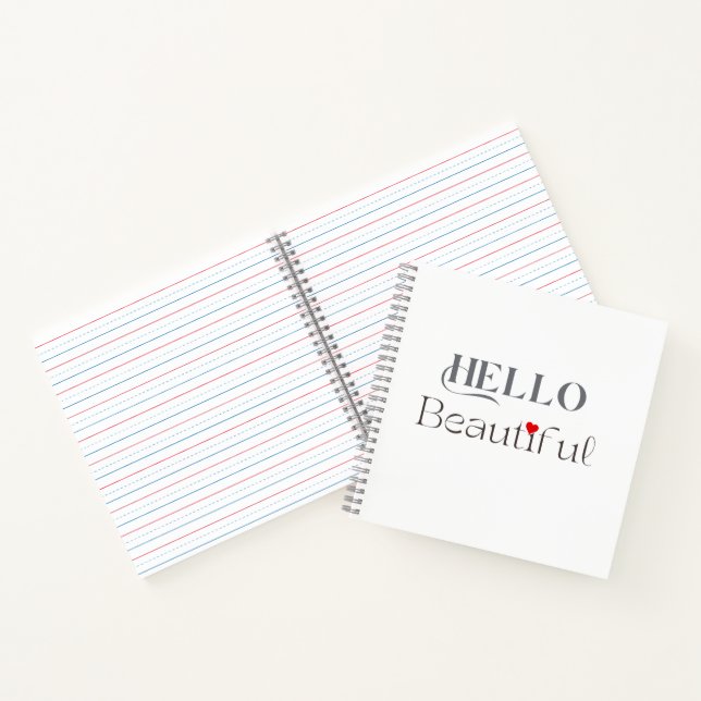 Carnet BONJOUR Beau, Cadeau Uplifting pour Elle (Intérieur)