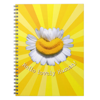 Carnet "Bonjour bel Humain" Sourire Camomille Soleil radi