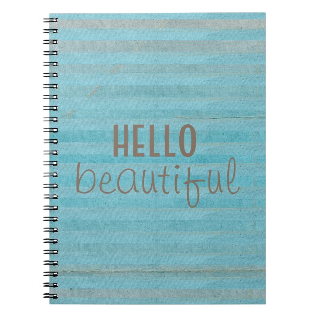 Carnet Bonjour Belle Chic Chic Et Design Boho tendance (Devant)