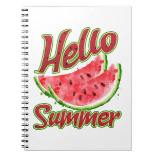 Carnet Bonjour été Aquarelle