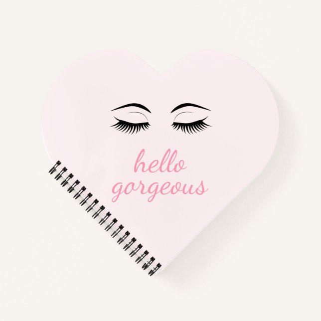 Carnet Bonjour Gorgey avec Joli Eyelashes Glam (Devant)