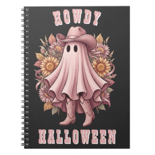 Carnet Bonjour Halloween Fantôme de Cowboy Rose