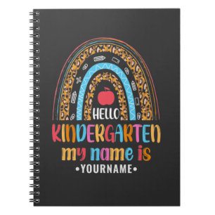 Carnet Bonjour jardin d'enfants Rainbow Premier jour de l