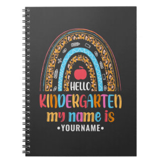 Carnet Bonjour jardin d'enfants Rainbow Premier jour de l