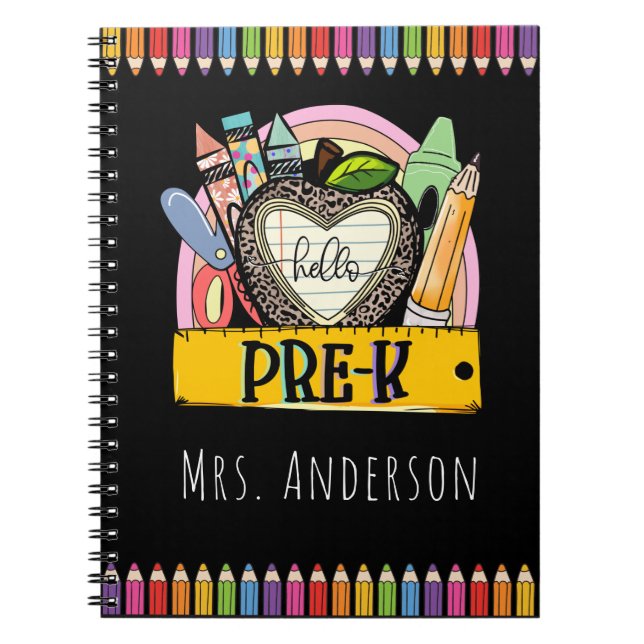 Carnet Bonjour Pré-k, Pré-K Nom de l'enseignant (Devant)