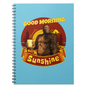 Carnet Bonjour Soleil Bigfoot Café Humour Art