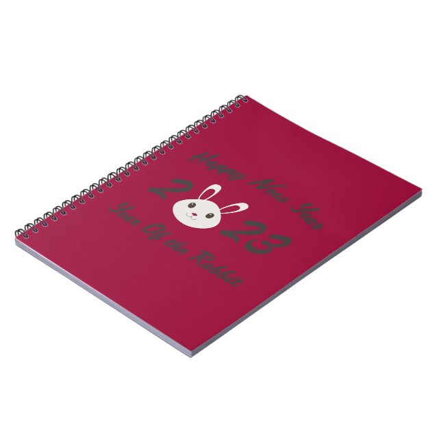 Carnet Bonne année 2023 Année du lapin (Côté gauche)