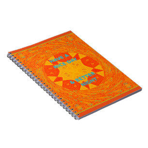 Carnet Bonne journée et meilleur design rouge nuit