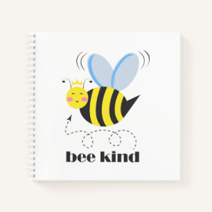 Carnet Bonne princesse d'abeille avec couronne et slogan 