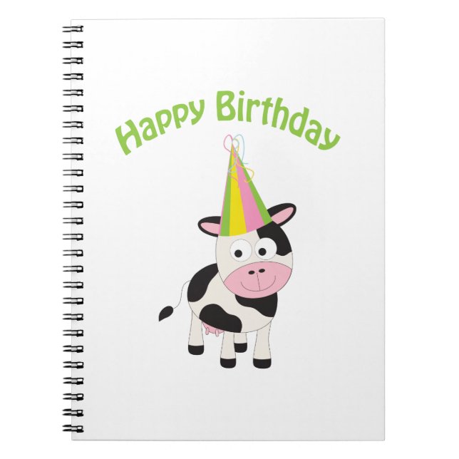Carnet Bonne vache d'anniversaire (Devant)