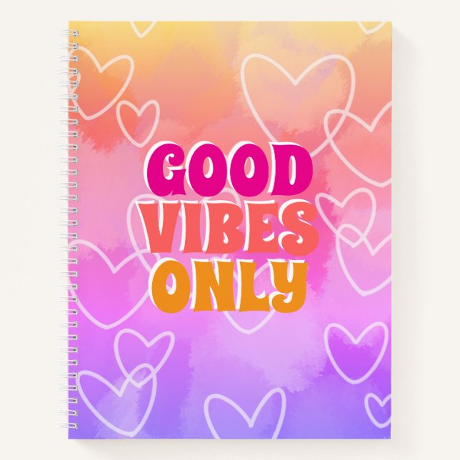 Carnet Bonne Vibration Seulement  (Devant)