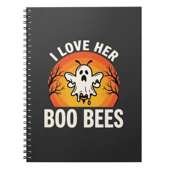Carnet Boo Bees Halloween Ghost Bee Drôle Design_1 (Devant)