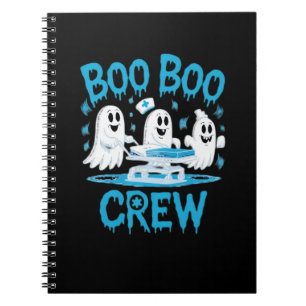 Carnet Boo Boo Crew Fantôme Infirmier Paramédical Hallowe