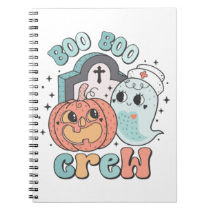 Carnet Boo Boo Crew Nurse Drôle Fantôme Femmes Halloween