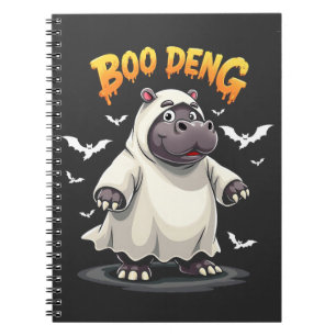 Carnet Boo Deng Ghost Baby Pygmy Hippo Moo Deng Halloween