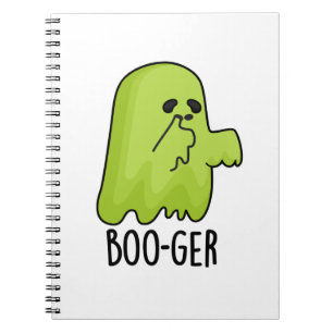 Carnet Boo-ger Funny Halloween Booger Ghost Pun