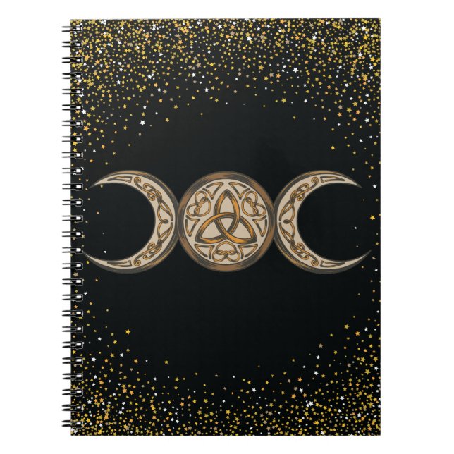 Carnet Book of Shadows Celtic Triple Moon/Triple Goddess  (Devant)