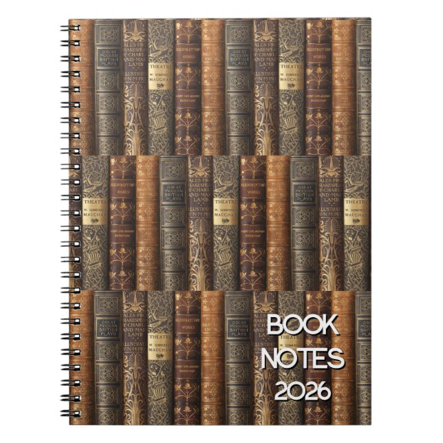 Carnet Book Tracker Notes 2026 (Devant)