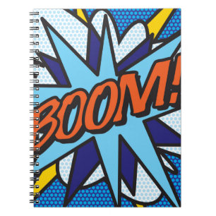 Carnet BOOM Amusement Rétro Bande Dessinée Pop Art