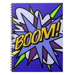 Carnet BOOM Cool Fun Retro Comic Book