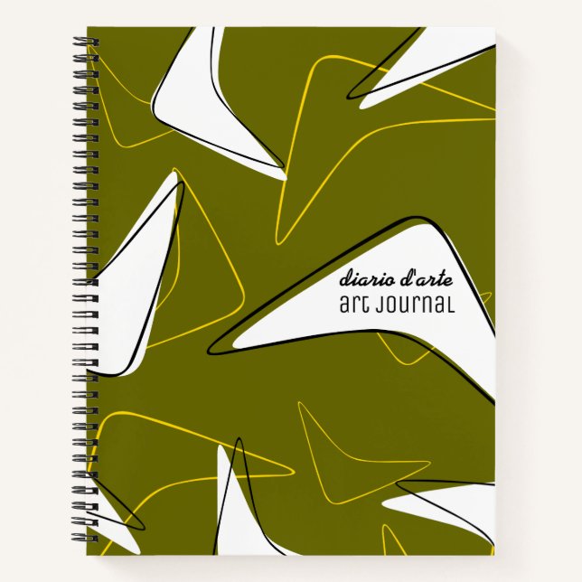 Carnet Boomerangs rétro (Devant)