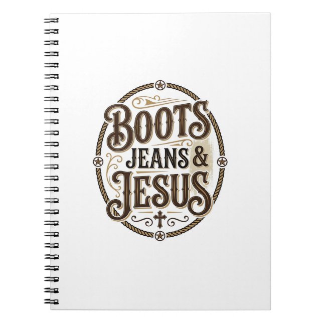 Carnet Boots Jeans & Jésus Foi Occidentale Vintage (Devant)