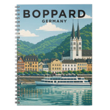 Boppard Allemagne Art de Voyage Vintage
