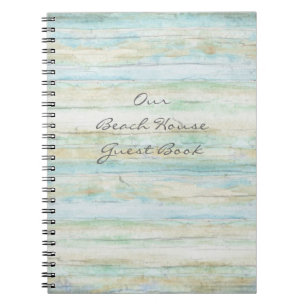 Carnet Bord de la mer côtier de Chambre de plage d'océan