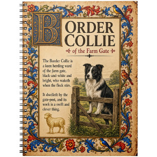 Carnet Border Collie, Art du Bestiaire Médiéval