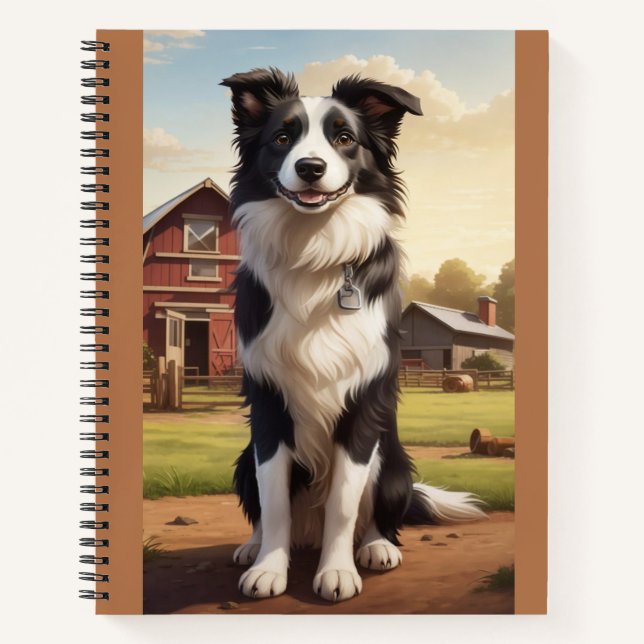 Carnet Border Collie Dog (Devant)