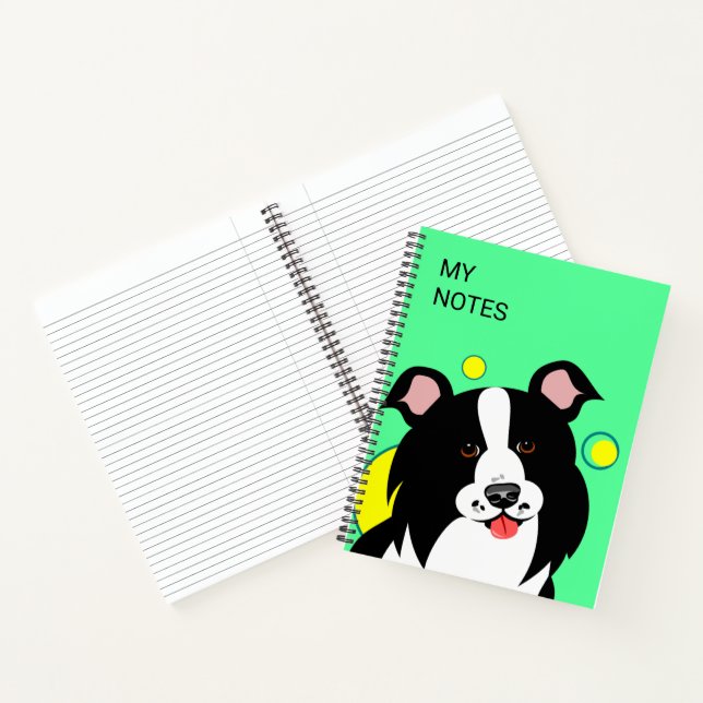 Carnet Border CollieCahier Chien Mignon (Intérieur)
