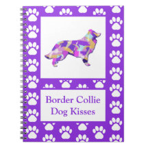 Bordure Collie Chien Baisers Silhouette Cute PPY&B