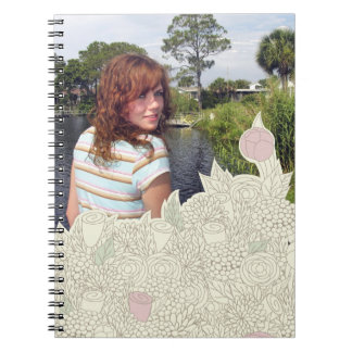 Carnet Bordure de fleur manuscrite