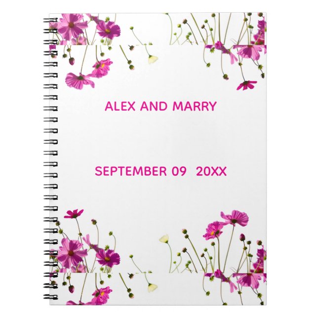 Carnet Bordure de jardin de fleurs sauvages modernes (Devant)