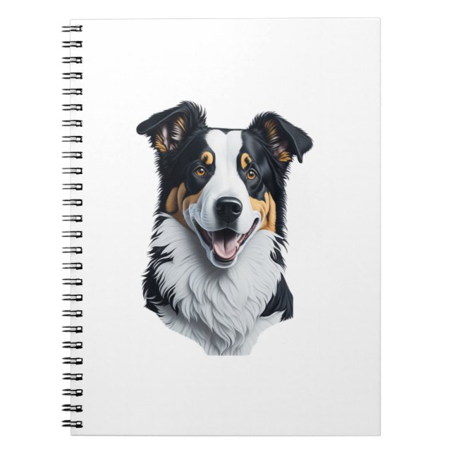 Carnet Bordure face Collie (Devant)